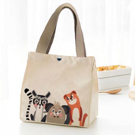 Lunch Bag Convenient Portable Canvas Bag